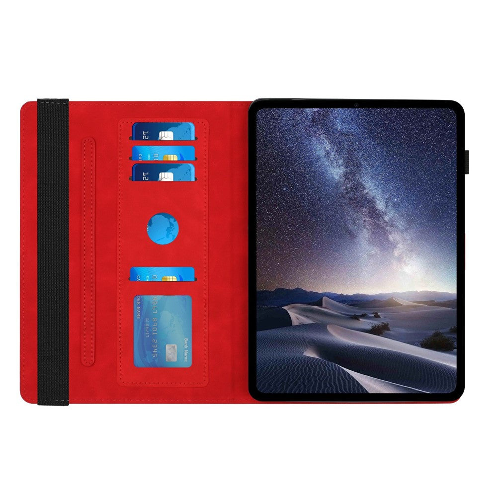 Leather Case For Samsung Galaxy Tab S10 FE+  /  S10 FE Rotatable Honeycomb Imprinted Shockproof Tablet Cover with Stand