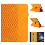 Leather Case For Samsung Galaxy Tab S10 FE+  /  S10 FE Rotatable Honeycomb Imprinted Shockproof Tablet Cover with Stand