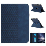 Leather Case For Samsung Galaxy Tab S10 FE+  /  S10 FE Rotatable Honeycomb Imprinted Shockproof Tablet Cover with Stand