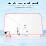 Til iPad (2025) / 10.9 (2022) Cover TPU + Akryl Gennemsigtig Bagside Ultratyndt Tabletcover med Penholder