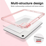Til iPad (2025) / 10.9 (2022) Cover TPU + Akryl Gennemsigtig Bagside Ultratyndt Tabletcover med Penholder