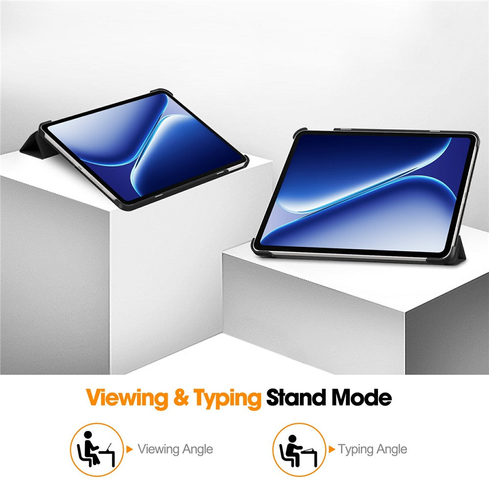 For OnePlus Pad Air5 / Pad Go 2 / Oppo Pad 5 Matte Display Case Anti-Drop Leather Stand Tablet Cover