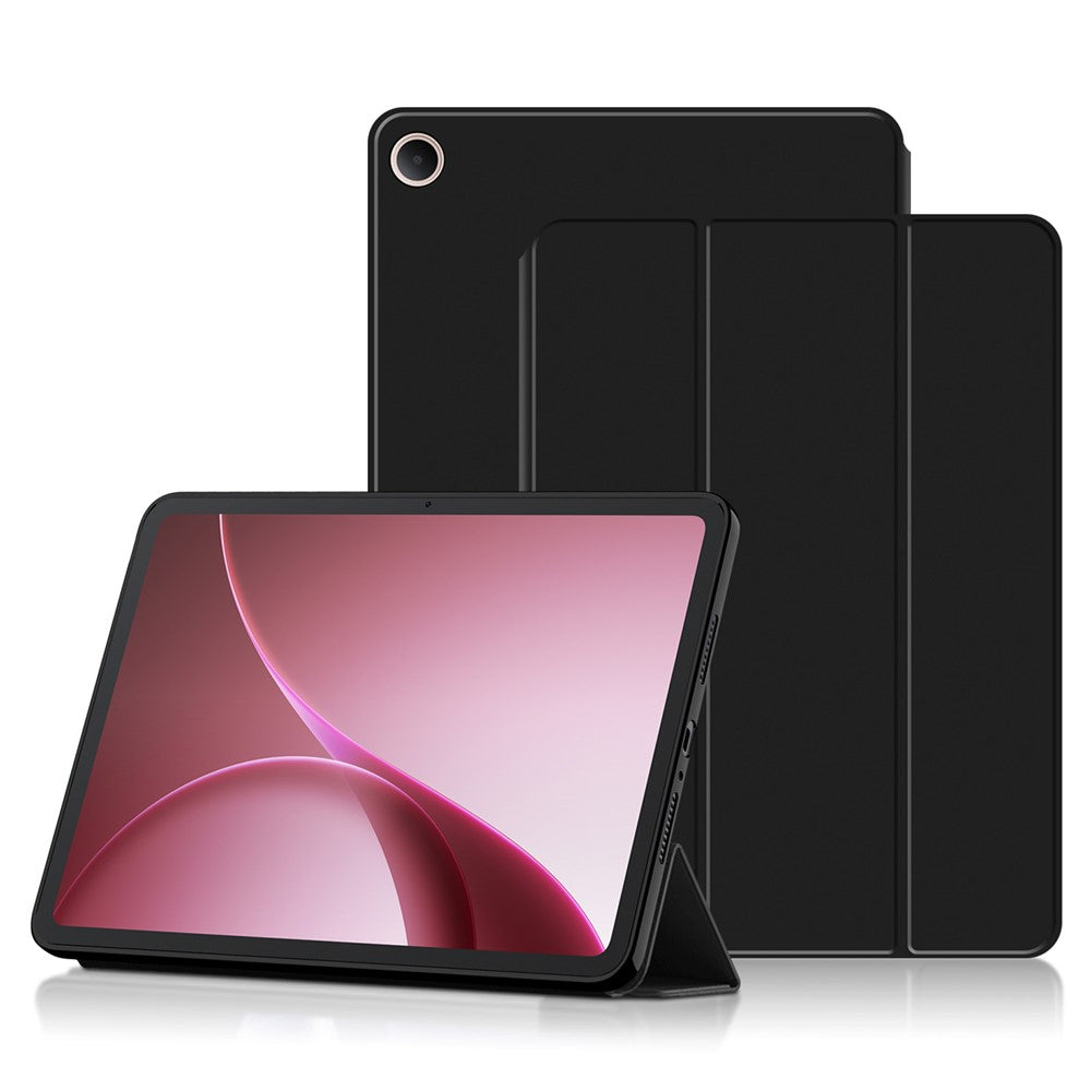 Oppo Pad Air5 Skal PU Läder TPU Bak Trifold Stativ Surfplatta Skydd