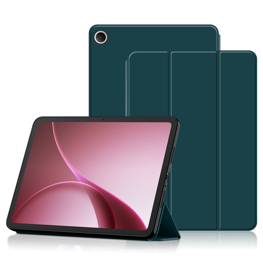 For Oppo Pad Air5 Case PU Leather TPU Back Trifold Stand Tablet Cover