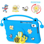 EVA Case For Samsung Galaxy Tab A11  /  A9  /  A7 Lite 8.7-inch  /  A 8.0 (2019)  /  Lenovo Tab K9 Bee Style Kickstand Tablet Cover with Carry Handle