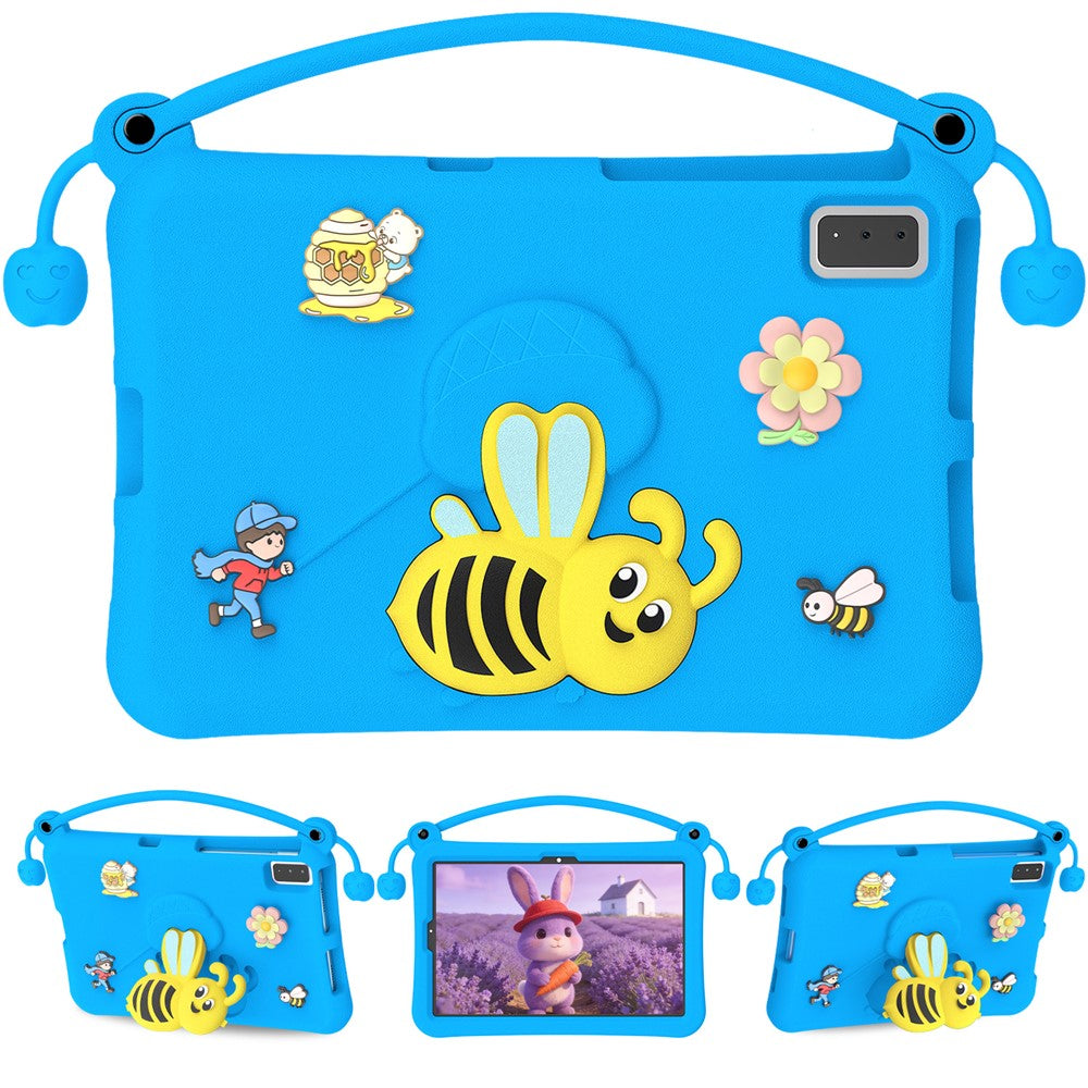 EVA Case For Samsung Galaxy Tab S6 Lite (2024) / (2022) / (2020) / S6 / S5e SM-T720 / A7 10.4 (2022) / (2020) / Lenovo Tab M10 Plus / K10 Bee Style Kickstand Tablet Cover with Carry Handle