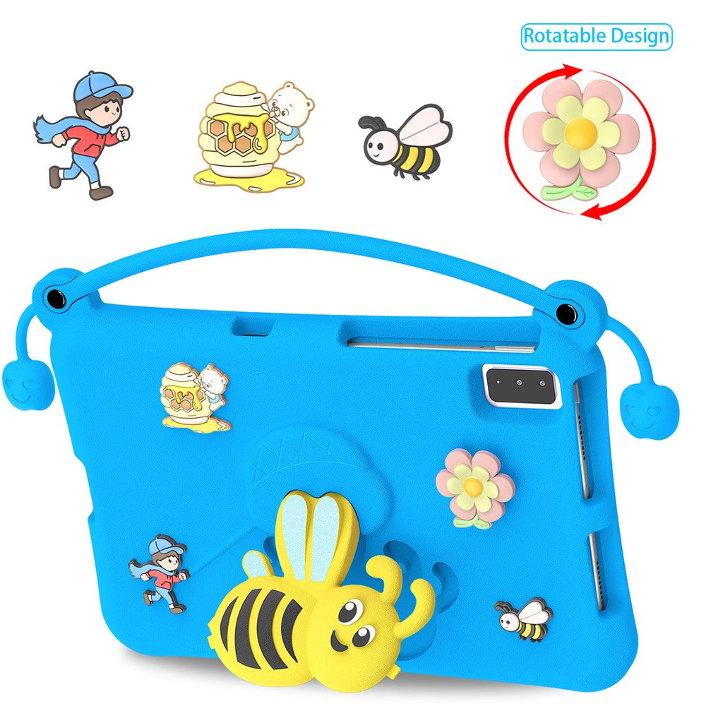 EVA Case For Samsung Galaxy Tab S6 Lite (2024) / (2022) / (2020) / S6 / S5e SM-T720 / A7 10.4 (2022) / (2020) / Lenovo Tab M10 Plus / K10 Bee Style Kickstand Tablet Cover with Carry Handle