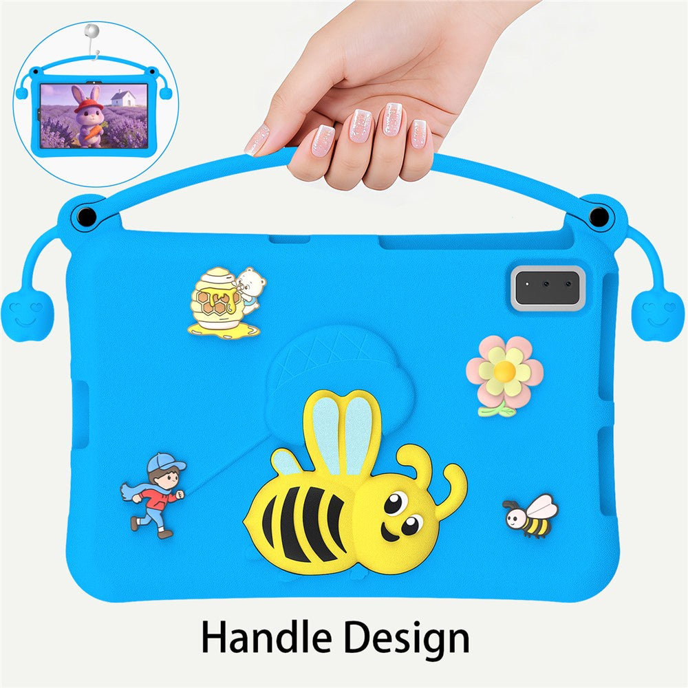 EVA Case For Samsung Galaxy Tab S6 Lite (2024) / (2022) / (2020) / S6 / S5e SM-T720 / A7 10.4 (2022) / (2020) / Lenovo Tab M10 Plus / K10 Bee Style Kickstand Tablet Cover with Carry Handle