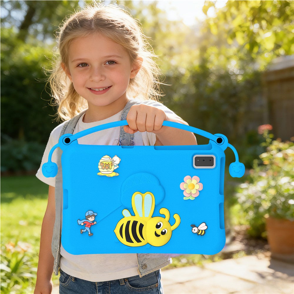 EVA Case For Samsung Galaxy Tab S6 Lite (2024) / (2022) / (2020) / S6 / S5e SM-T720 / A7 10.4 (2022) / (2020) / Lenovo Tab M10 Plus / K10 Bee Style Kickstand Tablet Cover with Carry Handle