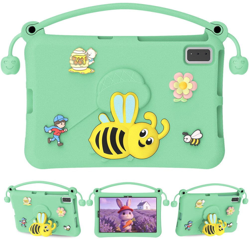 EVA Case For Samsung Galaxy Tab S6 Lite (2024) / (2022) / (2020) / S6 / S5e SM-T720 / A7 10.4 (2022) / (2020) / Lenovo Tab M10 Plus / K10 Bee Style Kickstand Tablet Cover with Carry Handle