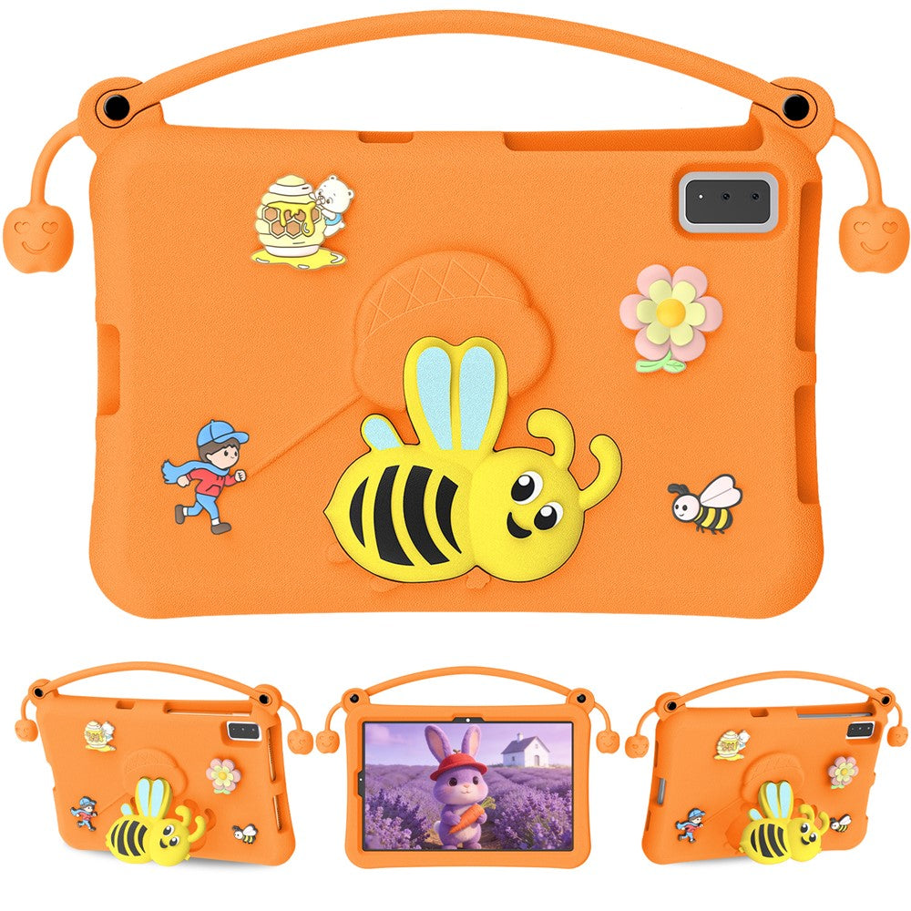 EVA Case For Samsung Galaxy Tab S6 Lite (2024) / (2022) / (2020) / S6 / S5e SM-T720 / A7 10.4 (2022) / (2020) / Lenovo Tab M10 Plus / K10 Bee Style Kickstand Tablet Cover with Carry Handle