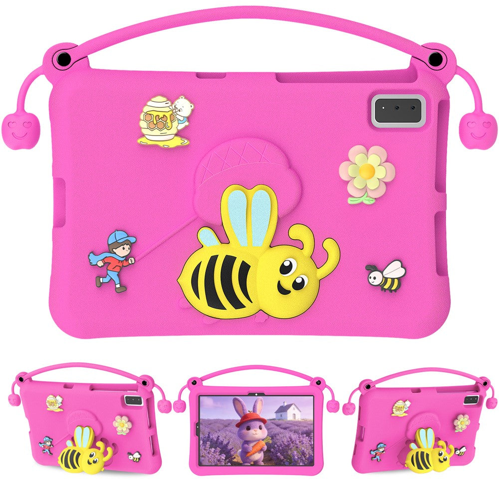 EVA Case For Samsung Galaxy Tab S6 Lite (2024) / (2022) / (2020) / S6 / S5e SM-T720 / A7 10.4 (2022) / (2020) / Lenovo Tab M10 Plus / K10 Bee Style Kickstand Tablet Cover with Carry Handle