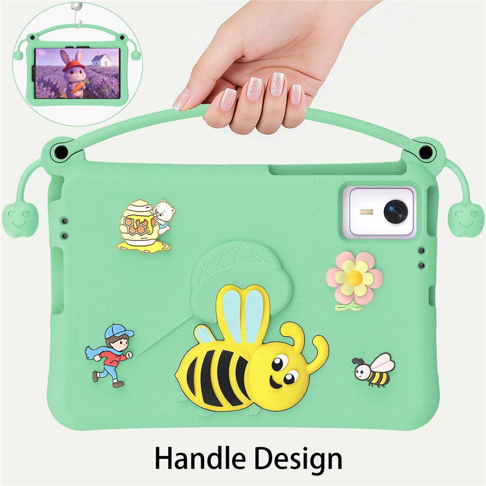 EVA-cover til Lenovo Idea Tab / Tab M11 / Huawei MatePad SE 11 / Xiaomi Redmi Pad 2 11 / SE / Pad 6 Pro / 6 / 5 / Honor Tablet V7 med bi-design, støtteben og bærehåndtag