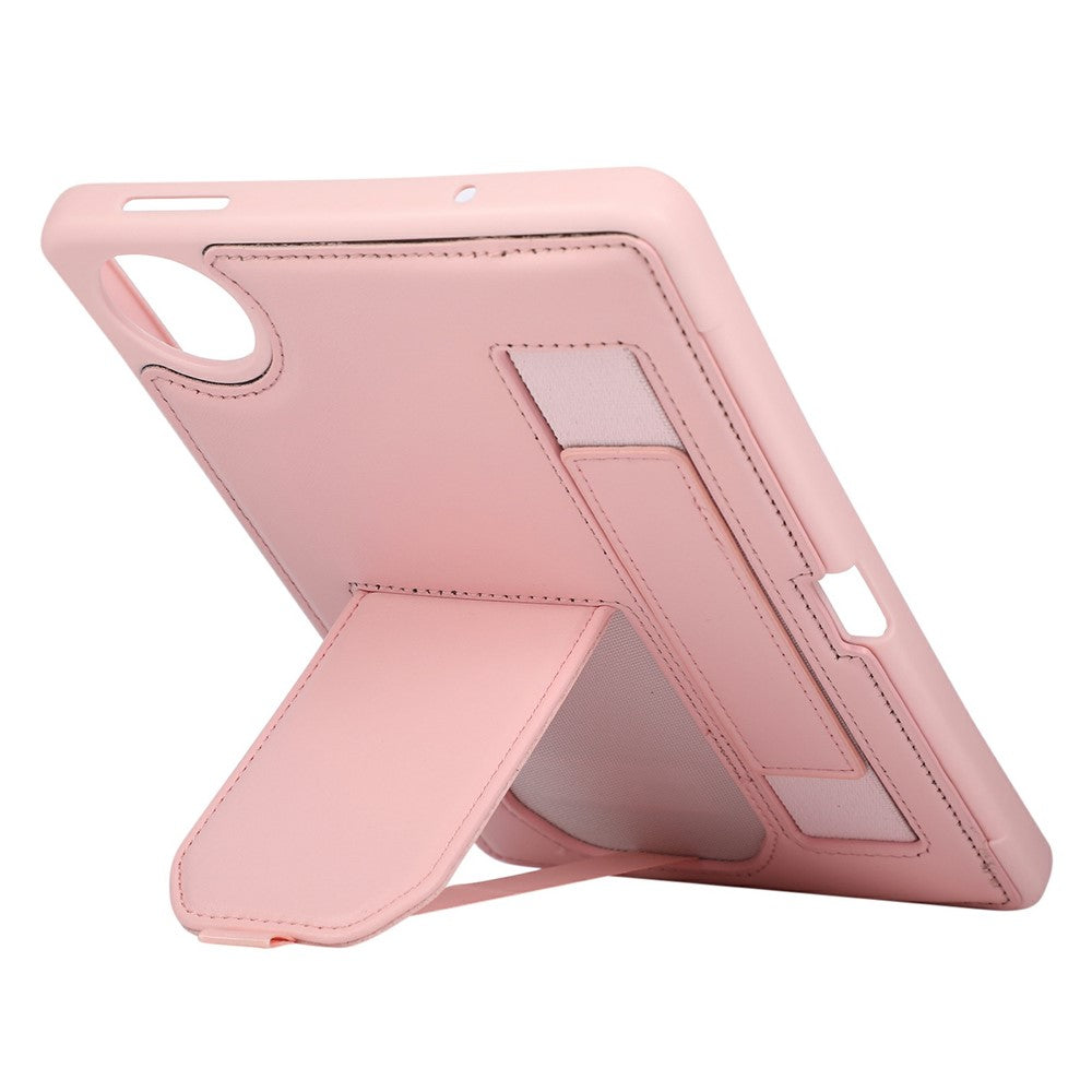 Fodral med stativ i PU + TPU för Xiaomi Redmi Pad SE 4G 8,7 tum, surfplatteskydd med handledsrem och pennfack