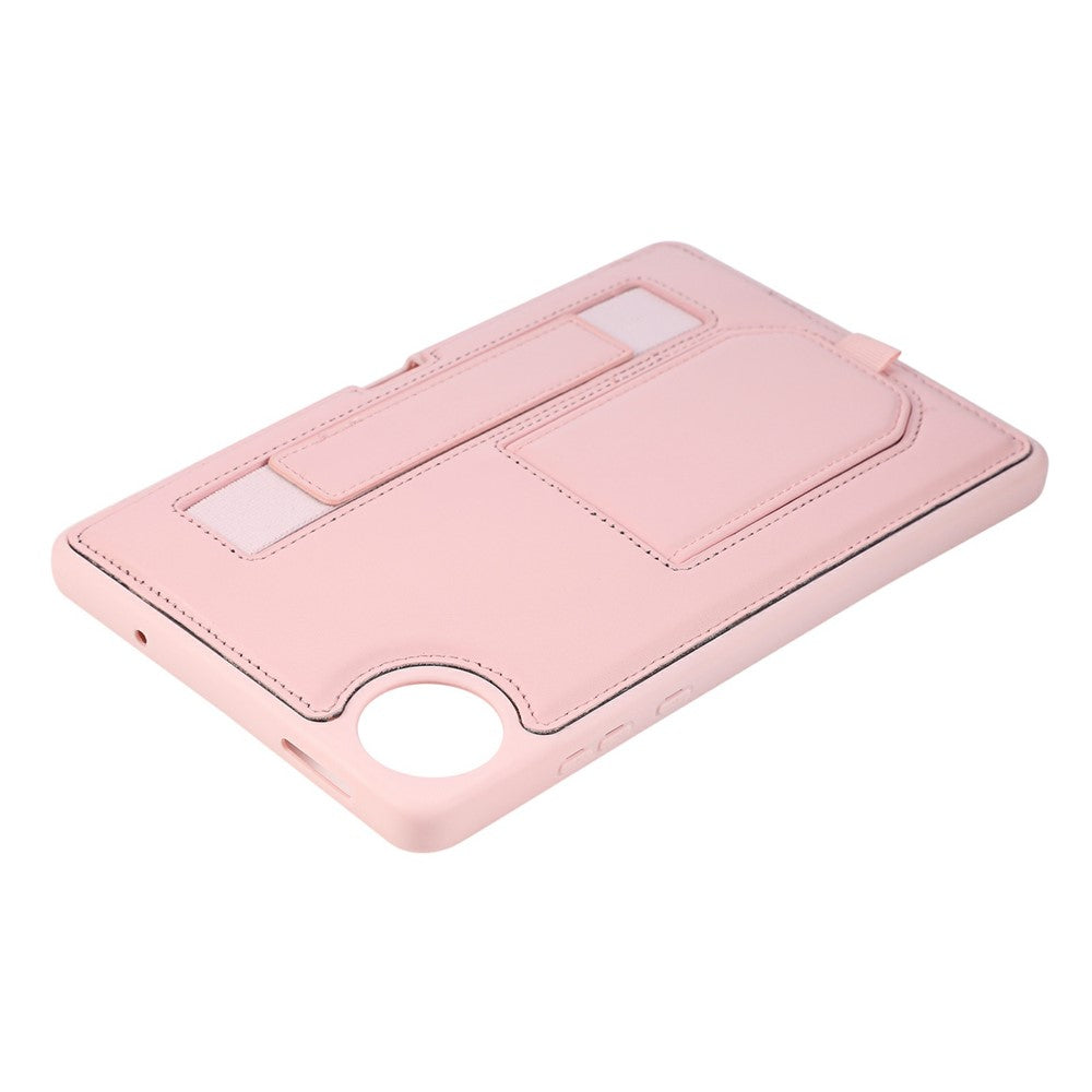 Fodral med stativ i PU + TPU för Xiaomi Redmi Pad SE 4G 8,7 tum, surfplatteskydd med handledsrem och pennfack