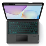 For Huawei MatePad 11.5 (2026) Leather Case + Bluetooth-Compatible Keyboard with Backlight Trackpad
