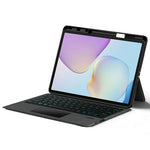 For Huawei MatePad 11.5 (2026) Leather Case + Bluetooth-Compatible Keyboard with Backlight Trackpad