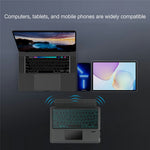 For Huawei MatePad 11.5 (2026) Leather Case + Bluetooth-Compatible Keyboard with Backlight Trackpad