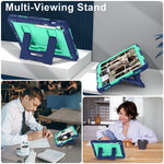 Tablet Case For Samsung Galaxy Tab S10 Lite  /  S10 FE  /  S9 FE Anti Drop PC + Silicone Cover with Kickstand Strap Pen Slot