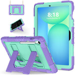 Tablet Case For Samsung Galaxy Tab S10 Lite  /  S10 FE  /  S9 FE Anti Drop PC + Silicone Cover with Kickstand Strap Pen Slot