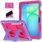 Tablet Case For Samsung Galaxy Tab S10 Lite  /  S10 FE  /  S9 FE Anti Drop PC + Silicone Cover with Kickstand Strap Pen Slot