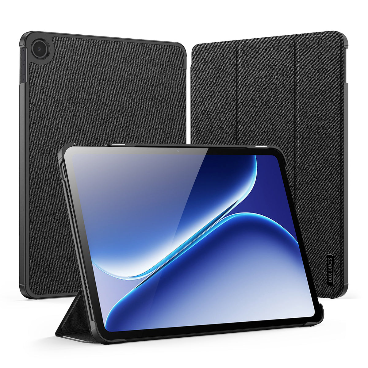 DUX DUCIS för OnePlus Pad Go 2 fodral Domo Series Tri-fold Stand PU Läder Tablettskydd