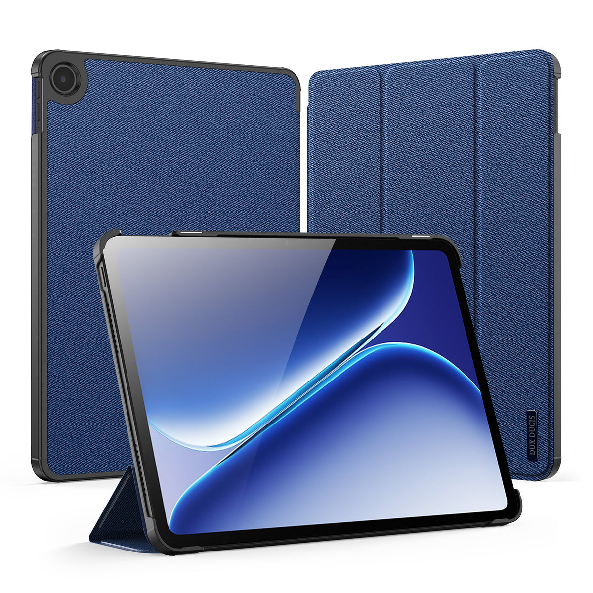 DUX DUCIS för OnePlus Pad Go 2 fodral Domo Series Tri-fold Stand PU Läder Tablettskydd
