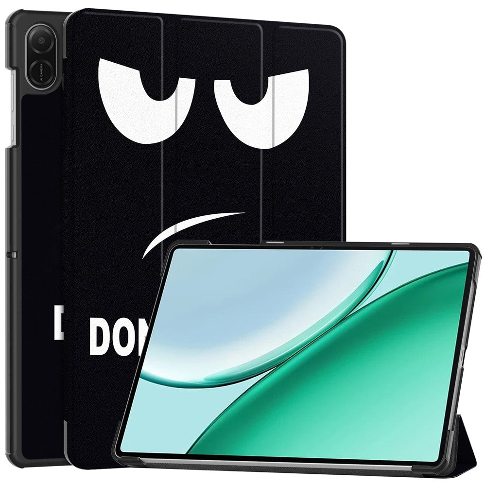 Til Honor Pad X8b / Pad X8a Cover Tri-fold Stativ Mønstertryk Læder Tablet Cover