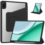 For Honor Pad X8b / Pad X8a Case 360 Degree Rotary Stand PU Leather + Acrylic Tablet Cover (Without Keyboard)