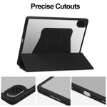 For Honor Pad X8b / Pad X8a Case 360 Degree Rotary Stand PU Leather + Acrylic Tablet Cover (Without Keyboard)