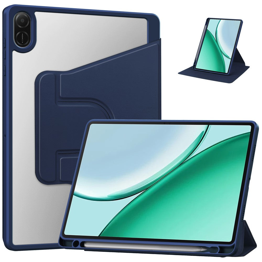 For Honor Pad X8b / Pad X8a Case 360 Degree Rotary Stand PU Leather + Acrylic Tablet Cover (Without Keyboard)