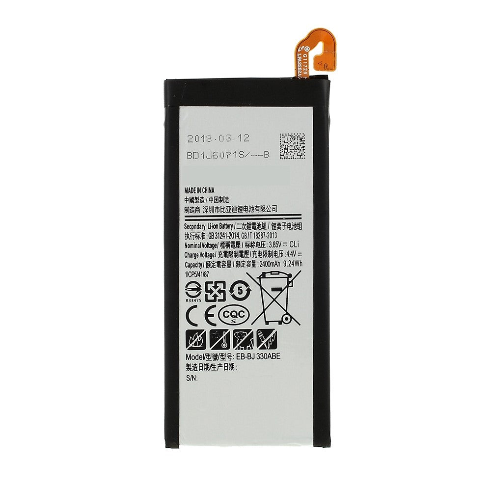 For Samsung Galaxy J3 Prime (J337 / 2018) 3.85V 2400mAh Rechargeable Li-ion Polymer Battery Part (Encode: EB-BJ330ABE) (without Logo)