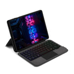 For Lenovo Legion Y700 (Gen 5) Leather Case + Touchpad Bluetooth-Compatible Keyboard with Backlit