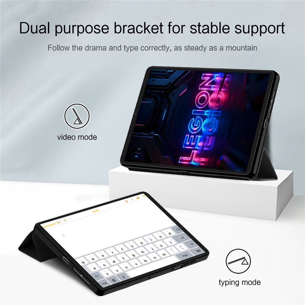 For Lenovo Legion Y700 (Gen 5) Case PU Leather TPU Back Trifold Stand Tablet Cover