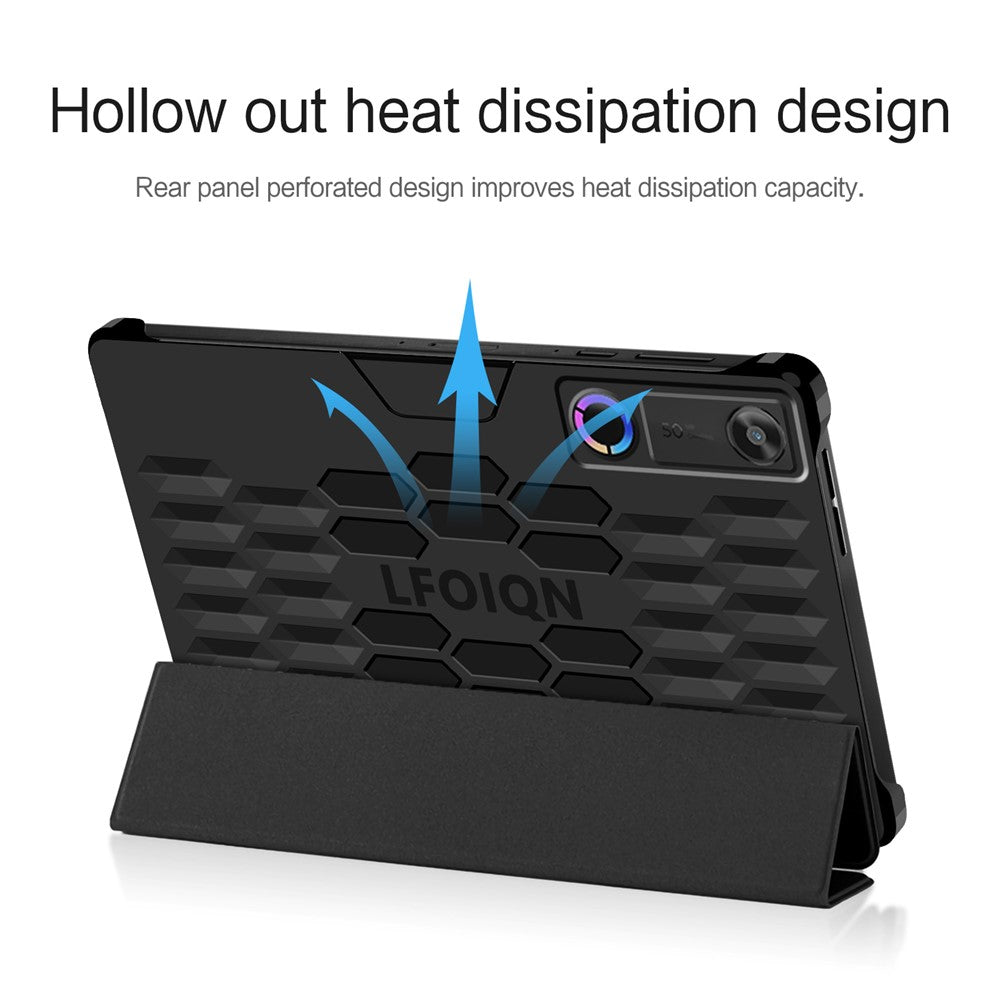 For Lenovo Legion Y700 (Gen 5) Case PU PC Back Trifold Stand Tablet Cover