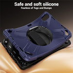 For Xiaomi Redmi Pad 2 Pro Kickstand Case TPU PC Silicone Tablet Cover with Hand Band  /  Shoulder Strap