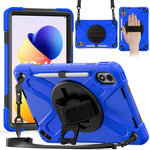 For Xiaomi Redmi Pad 2 Pro Kickstand Case TPU PC Silicone Tablet Cover with Hand Band  /  Shoulder Strap