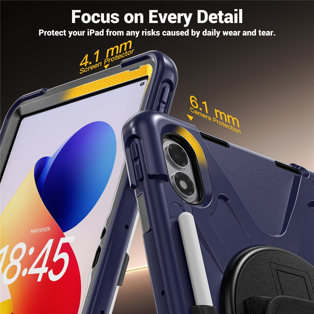 For Xiaomi Redmi Pad 2 Pro Case TPU + PC + Silicone Kickstand Anti Drop Tablet Cover
