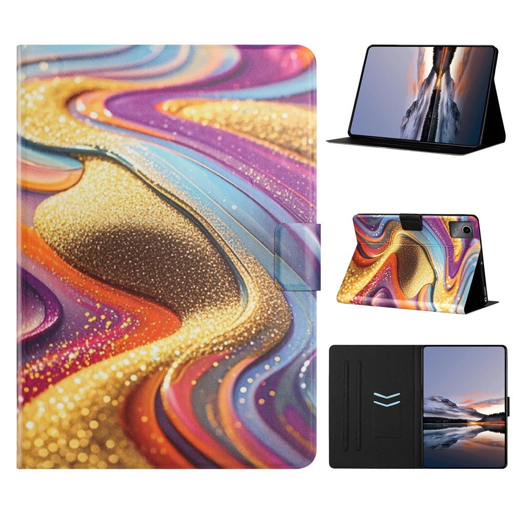For Lenovo Xiaoxin Pad 11 2025 Tablet Case Litchi Texture TPU + PU Leather Protective Cover
