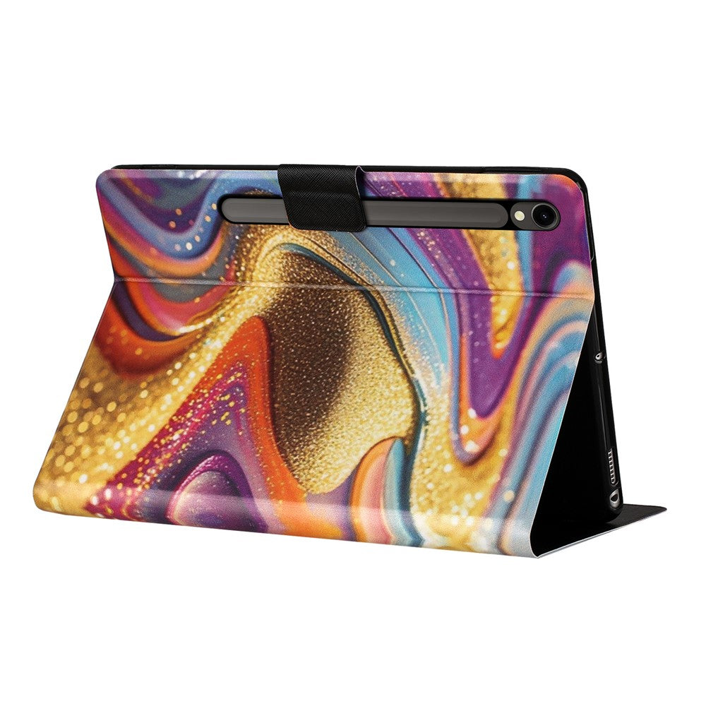 Tablet Case for Samsung Galaxy Tab S10 FE  /  S10 Lite  /  S9  /  S9 FE Litchi Texture TPU + PU Leather Protective Cover
