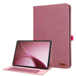For Oppo Pad Air5 Case with Stand Card Holder Cloth Texture Leather Tablet Cover