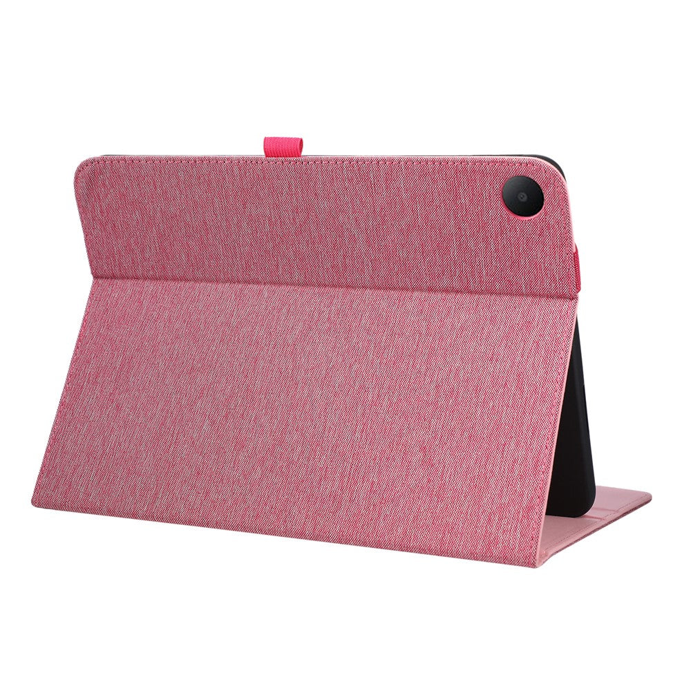 For Oppo Pad Air5 Case with Stand Card Holder Cloth Texture Leather Tablet Cover