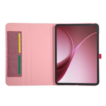 For Oppo Pad Air5 Case with Stand Card Holder Cloth Texture Leather Tablet Cover
