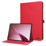 For Oppo Pad Air5 Case with Stand Card Holder Cloth Texture Leather Tablet Cover
