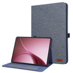 For Oppo Pad Air5 Case with Stand Card Holder Cloth Texture Leather Tablet Cover