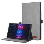 For Lenovo Tab Gen 5 / Legion Y700 (Gen 5) Case with Stand Card Holder Cloth Texture Leather Tablet Cover