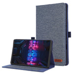 For Lenovo Tab Gen 5 / Legion Y700 (Gen 5) Case with Stand Card Holder Cloth Texture Leather Tablet Cover
