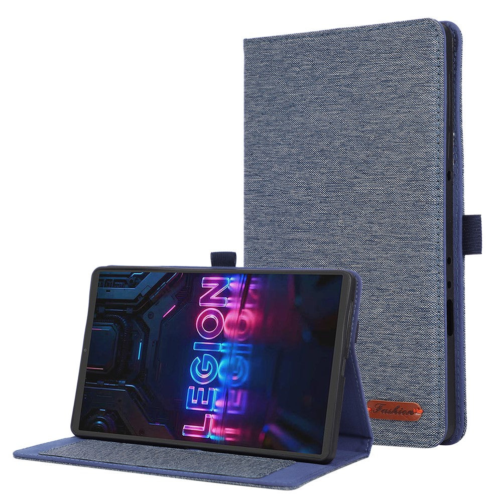 For Lenovo Tab Gen 5 / Legion Y700 (Gen 5) Case with Stand Card Holder Cloth Texture Leather Tablet Cover