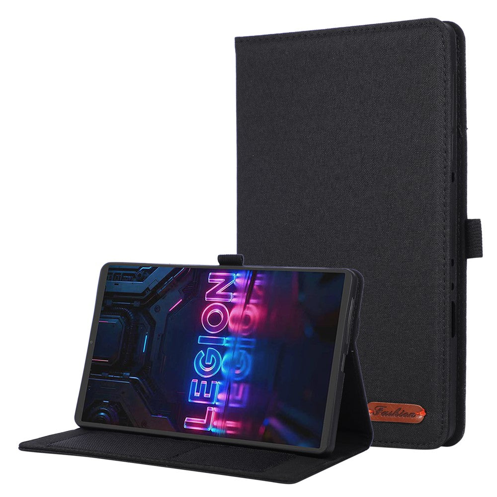 For Lenovo Tab Gen 5 / Legion Y700 (Gen 5) Case with Stand Card Holder Cloth Texture Leather Tablet Cover