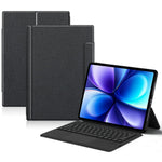For vivo Pad6 Pro Leather Case + Touchpad Bluetooth-Compatible Keyboard (without Backlit)